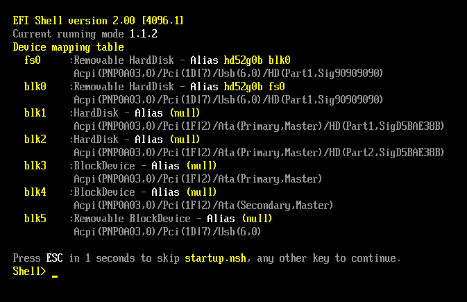 How to Access the EFI Shell to out Systems Diagnostics or Updates - Stone Computers :: Knowledgebase