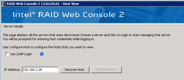 Raid web console 3 какой логин и пароль