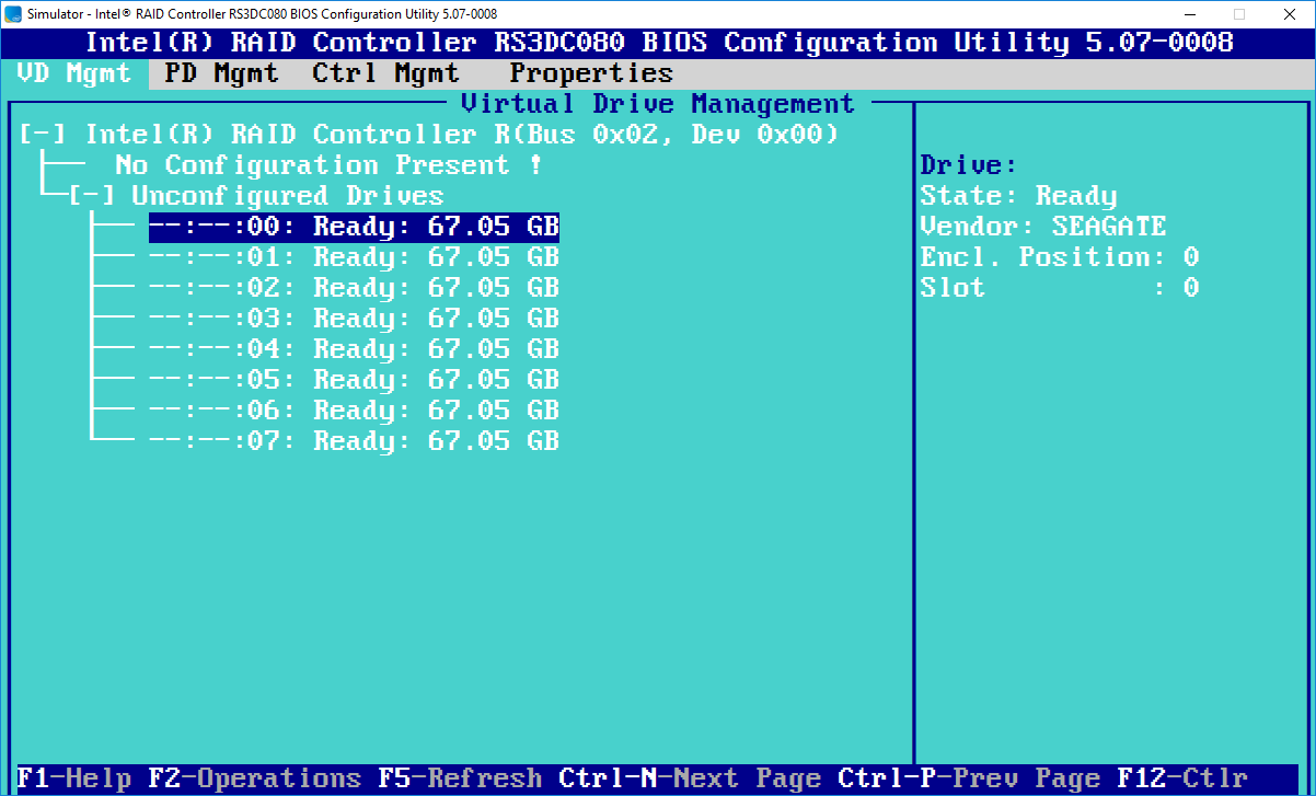 Raid bios setup utility 2005 как настроить