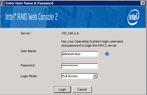 Raid web console 2 не видит сервер