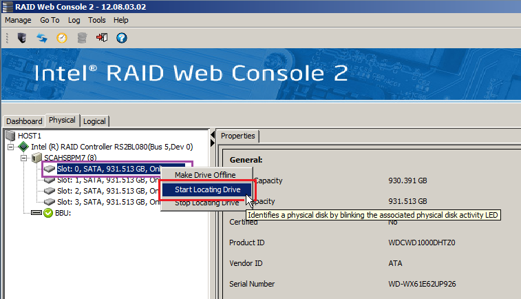 Raid утилиты. Замена дисков Raid Intel. Добавить диск в контроллер рейд. Start rebuild Intel Raid web Console. Программный Raid массив с web интерфейсом.